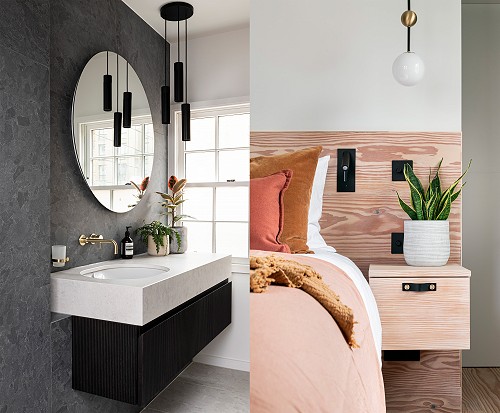 Bathroom and Bedroom