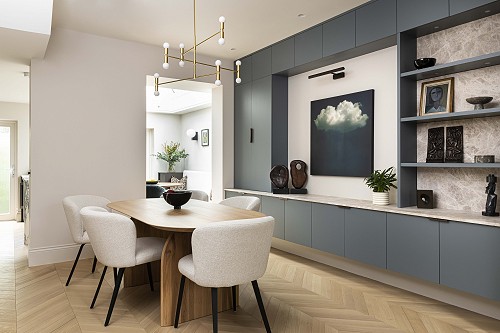 Dining room, interiors, Notting Hill, joinery, architects, high end residential